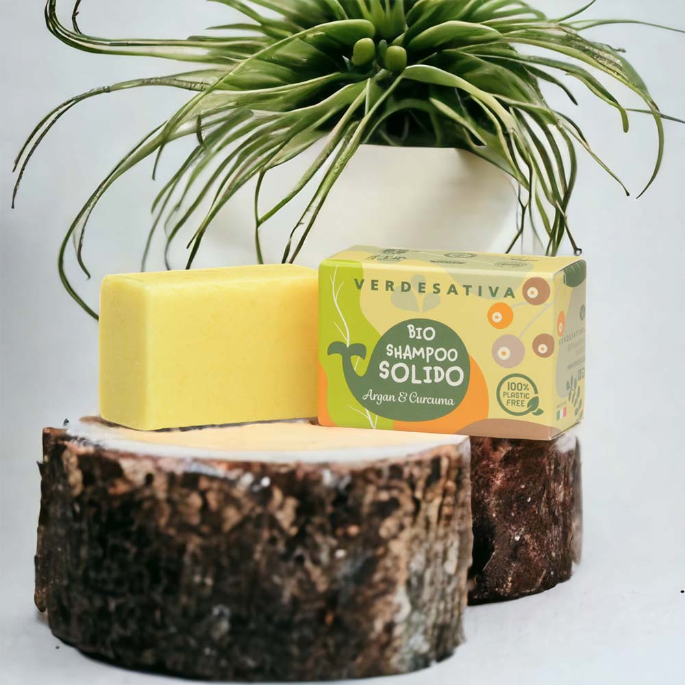 Bio Shampoo Solido Canapa Argan e Curcuma